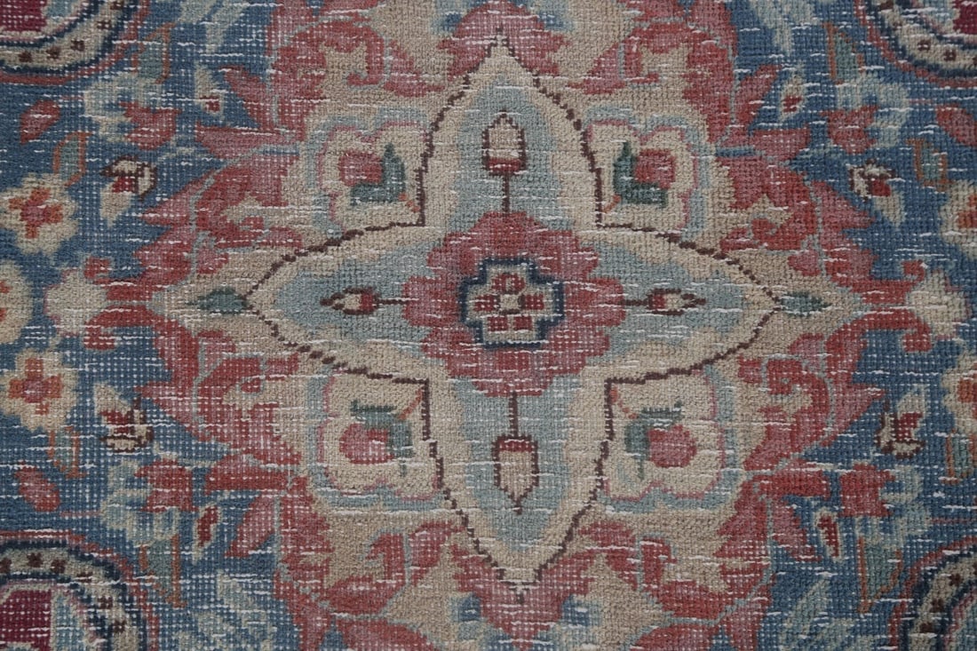 Antique Vegetable Dye Handmade Kerman Persian Rug 10x13 - 9