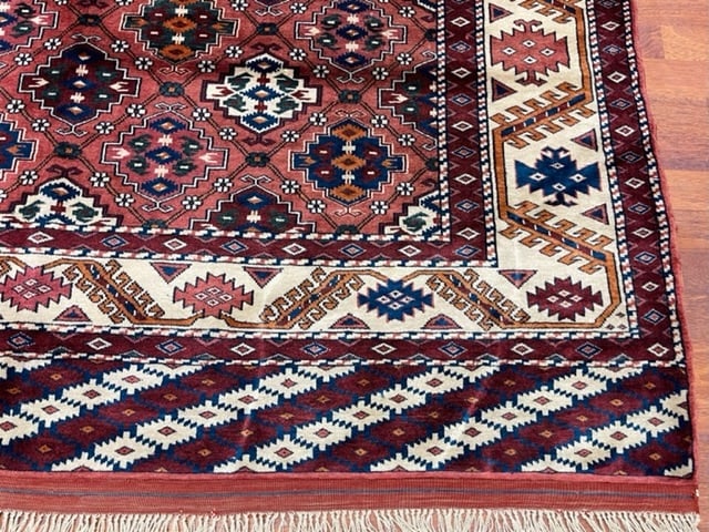 Vintage Turkoman Rug-3931 - 2