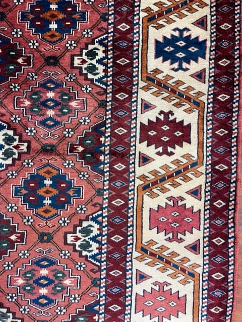Vintage Turkoman Rug-3931 - 6