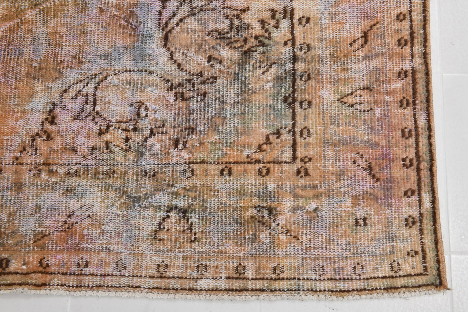 6'4'' x 9'9'' Handmade Vintage Wool Rug - 20268 - 11