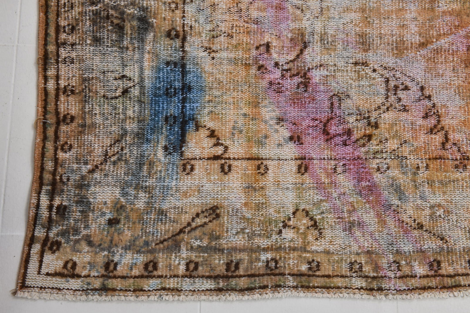 6'4'' x 9'9'' Handmade Vintage Wool Rug - 20268 - 12