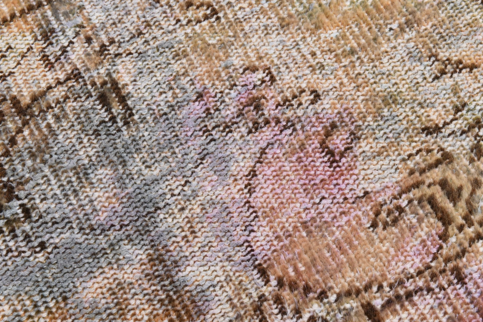 6'4'' x 9'9'' Handmade Vintage Wool Rug - 20268 - 9