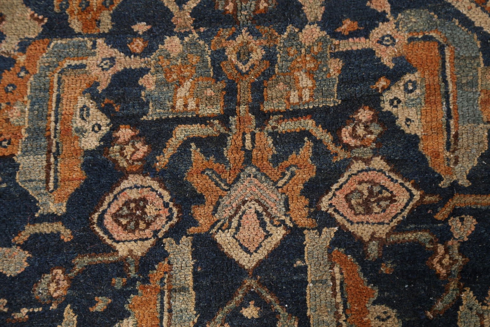 Pre-1900 Antique Vegetable Dye Bibikabad Persian Rug 13x20 - 9