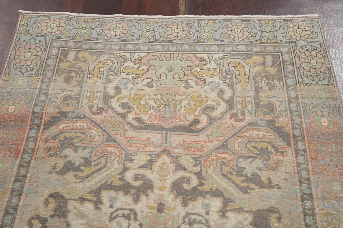 Antique Vegetable Dye Anatolian Turkish Area Rug 4x7 - 17