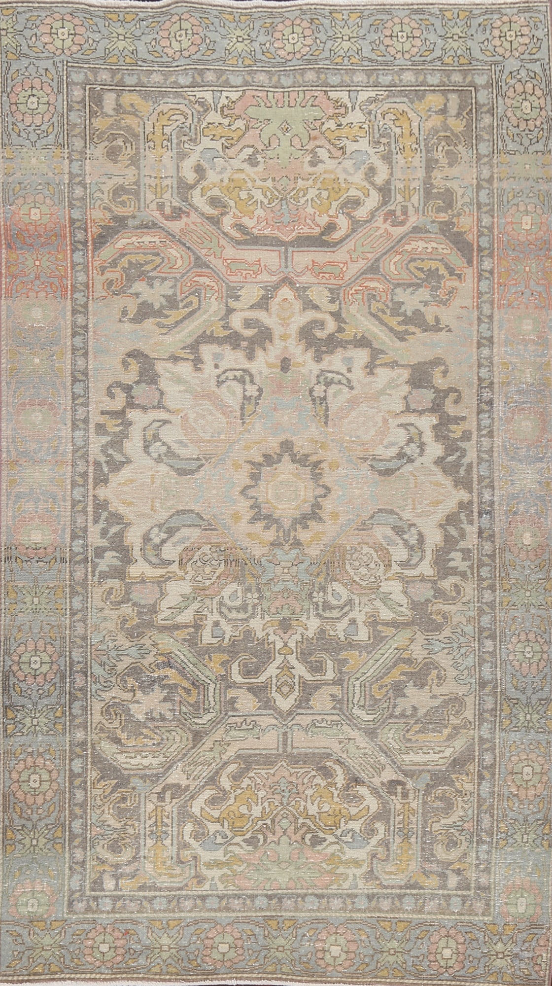 Antique Vegetable Dye Anatolian Turkish Area Rug 4x7: Title:Antique Vegetable Dye Anatolian Turkish Area Rug 4x7 Origin:A Beautiful Genuine Turkey Anatolian rug is Hand Knotted by skillful weavers in Turkey with