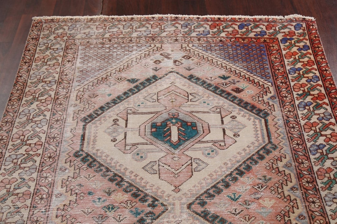 Antique Geometric Bakhtiari Persian Area Rug 5x10 - 13