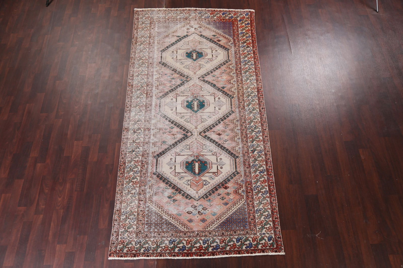 Antique Geometric Bakhtiari Persian Area Rug 5x10 - 3