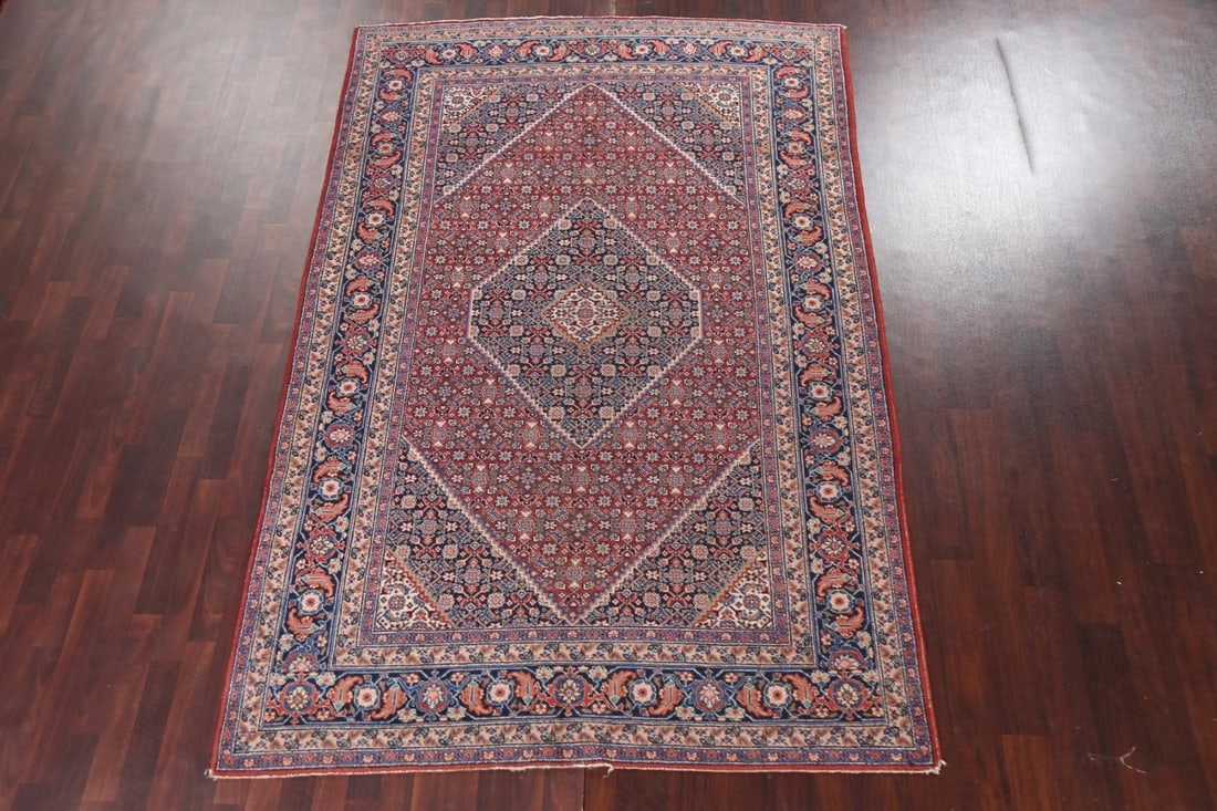 Antique Vegetable Dye Tabriz Persian Area Rug 6x10 - 2