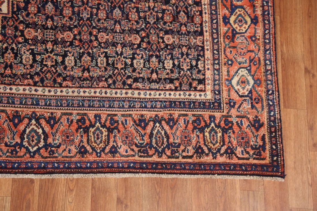 Pre-1900 Antique Vegetable Dye Senneh Persian Area Rug 7x12 - 7