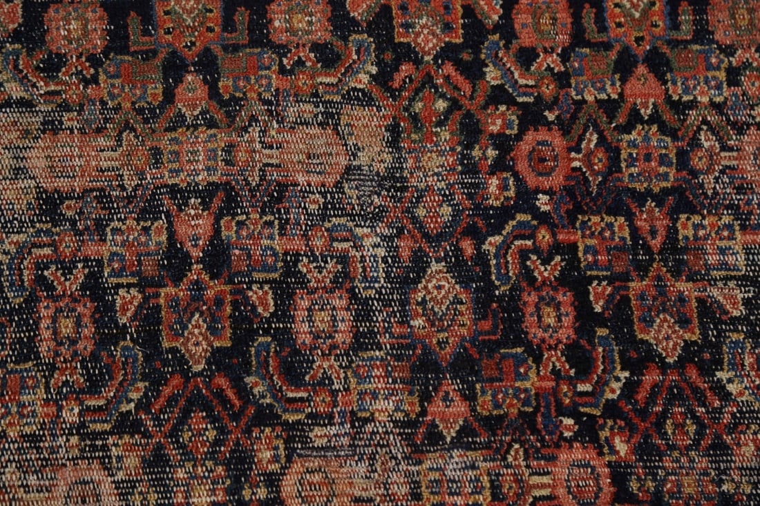 Pre-1900 Antique Vegetable Dye Senneh Persian Area Rug 7x12 - 9