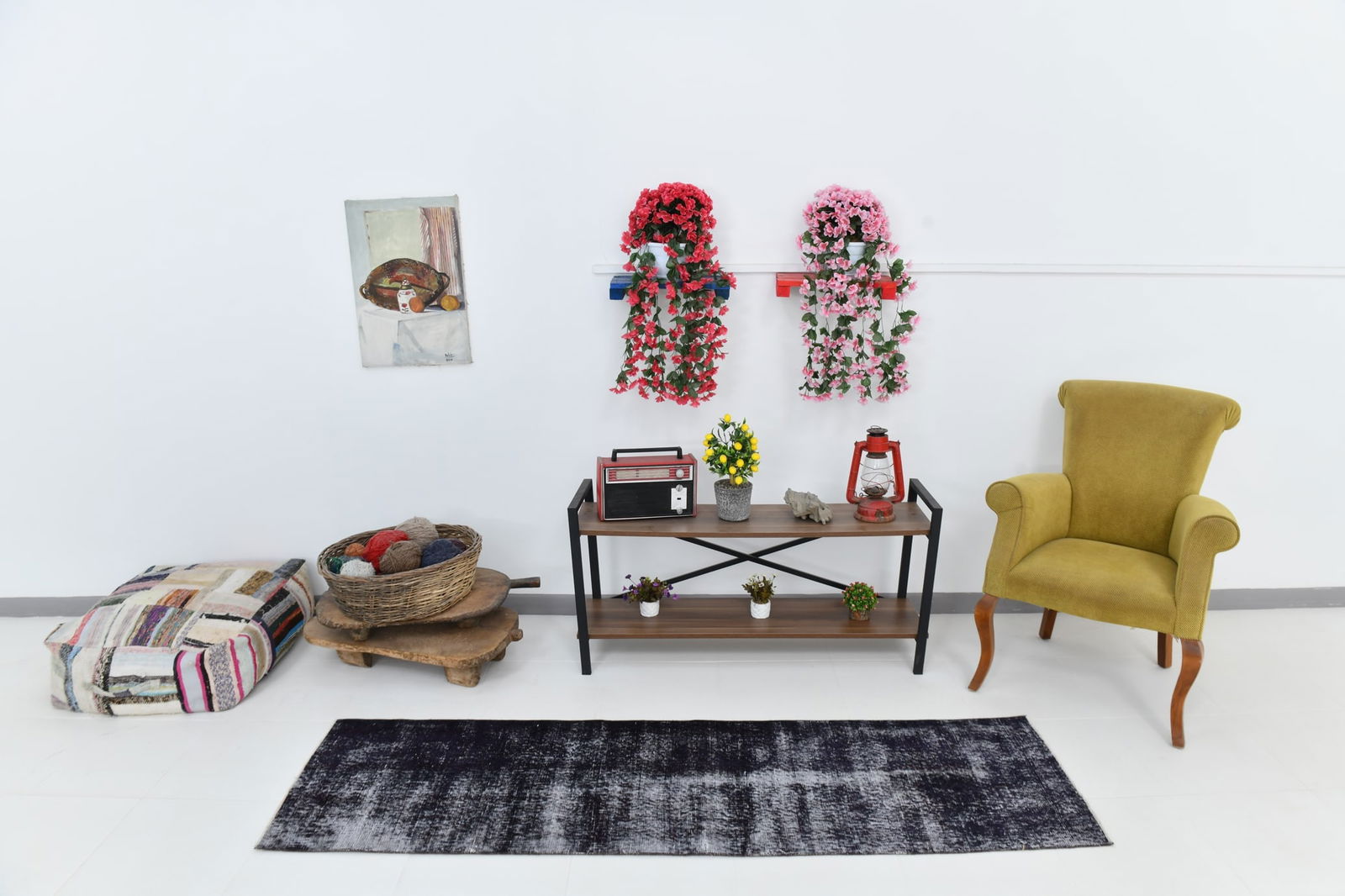 2'0'' x 7'1'' Handmade Vintage Wool Rug - 23221 - 2