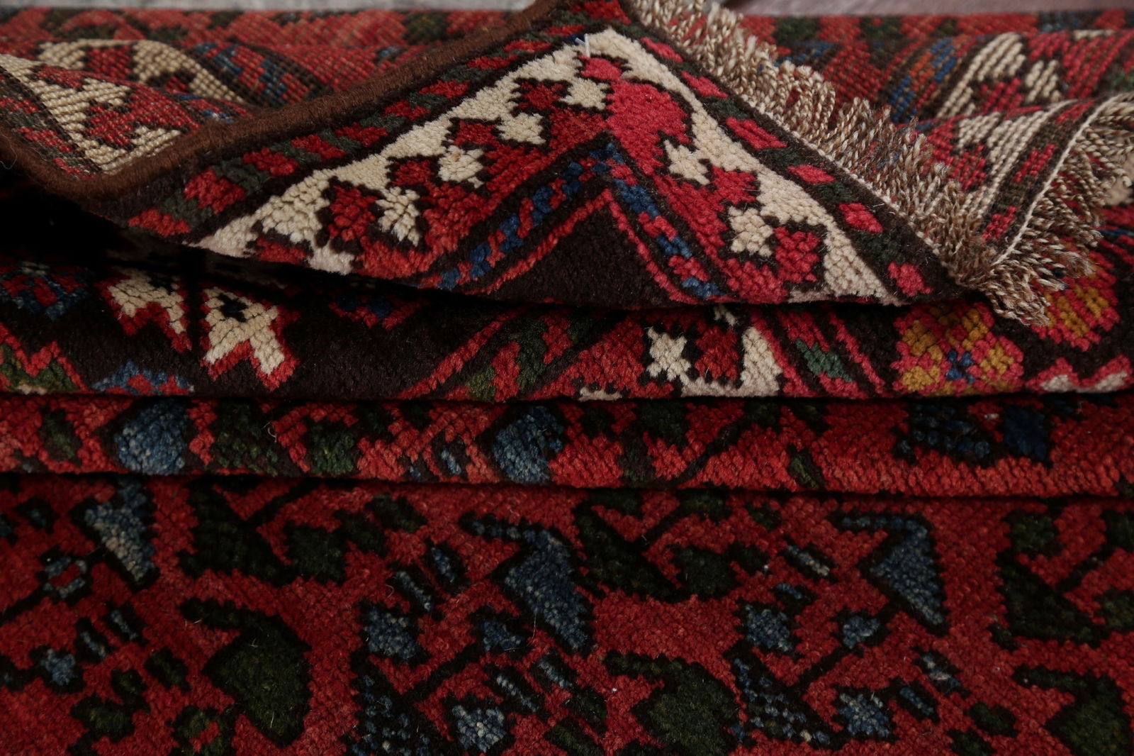 Vegetable Dye Antique Bakhtiari Saman Persian Wool Rug 4x5 - 13