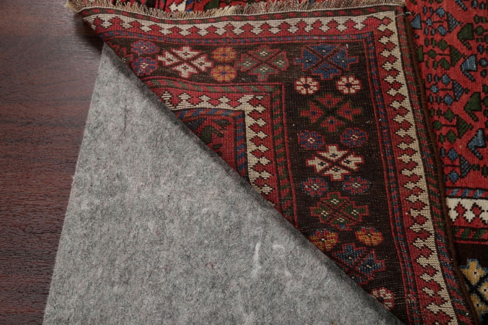 Vegetable Dye Antique Bakhtiari Saman Persian Wool Rug 4x5 - 18