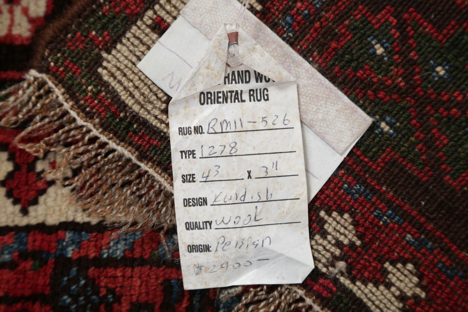 Vegetable Dye Antique Bakhtiari Saman Persian Wool Rug 4x5 - 20