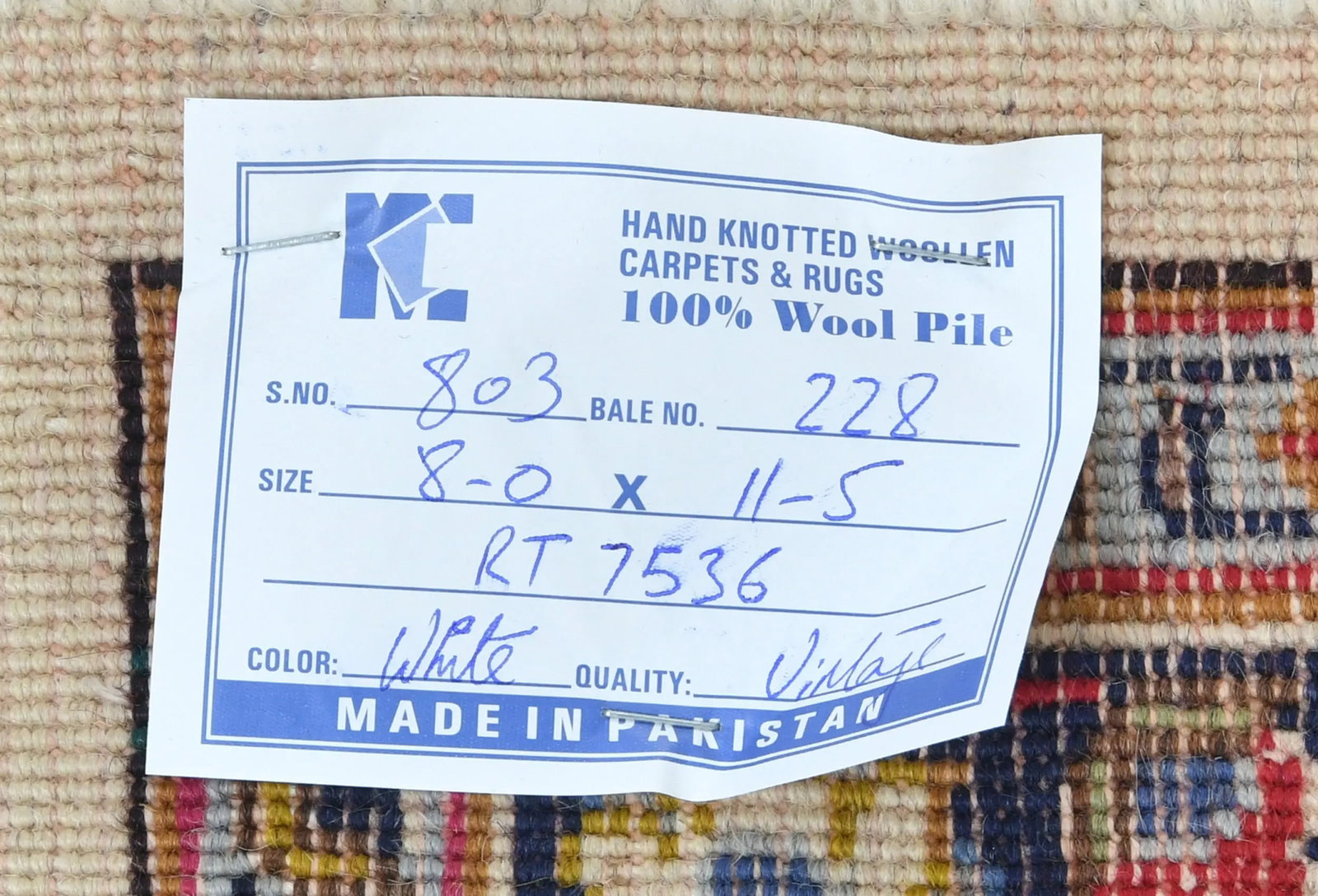 Vintage Purple-navy Traditional 8X11 Kashmar Persian Rug - 13