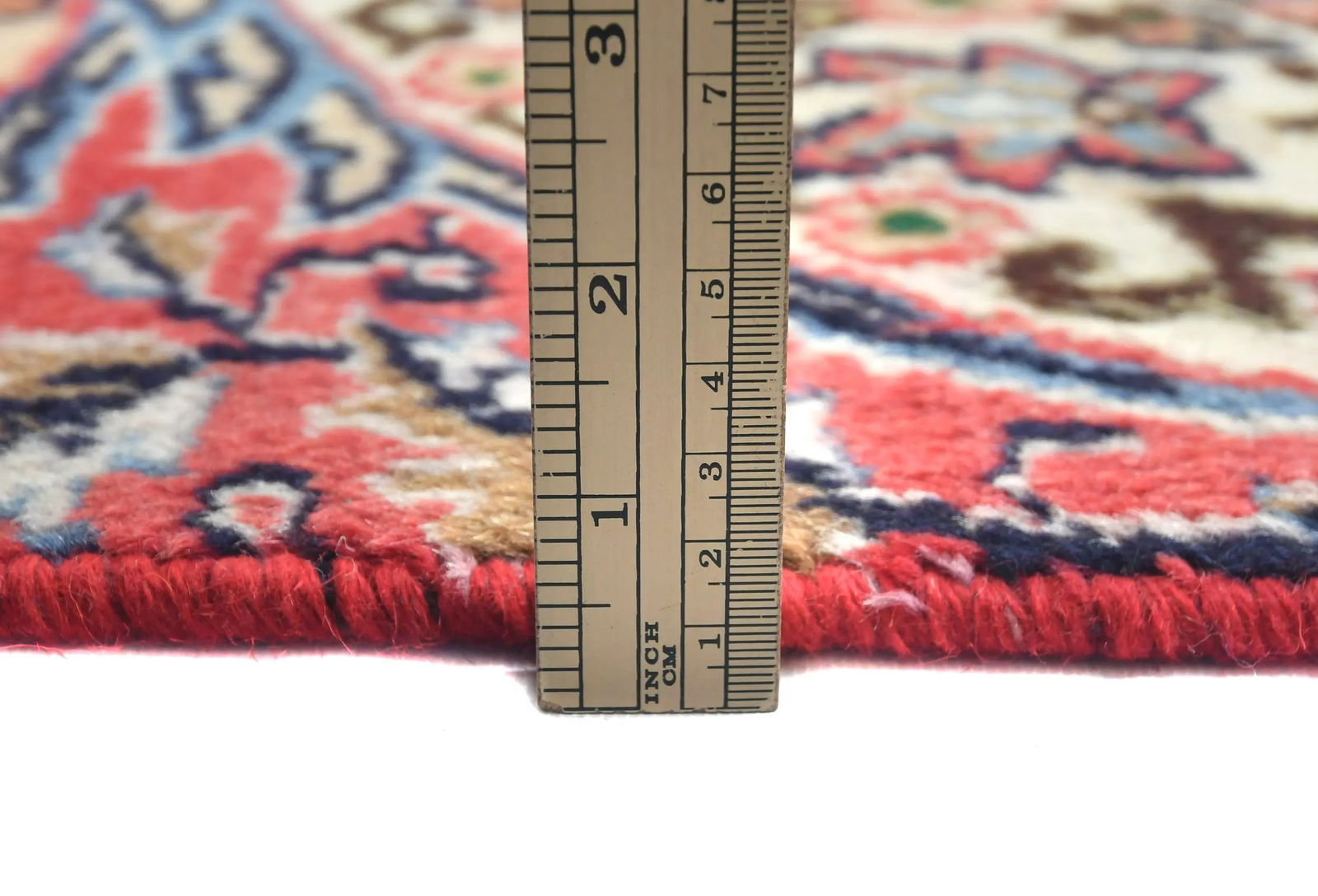 Vintage Bittersweet Red Traditional 10X13 Kashmar Persian Rug - 10