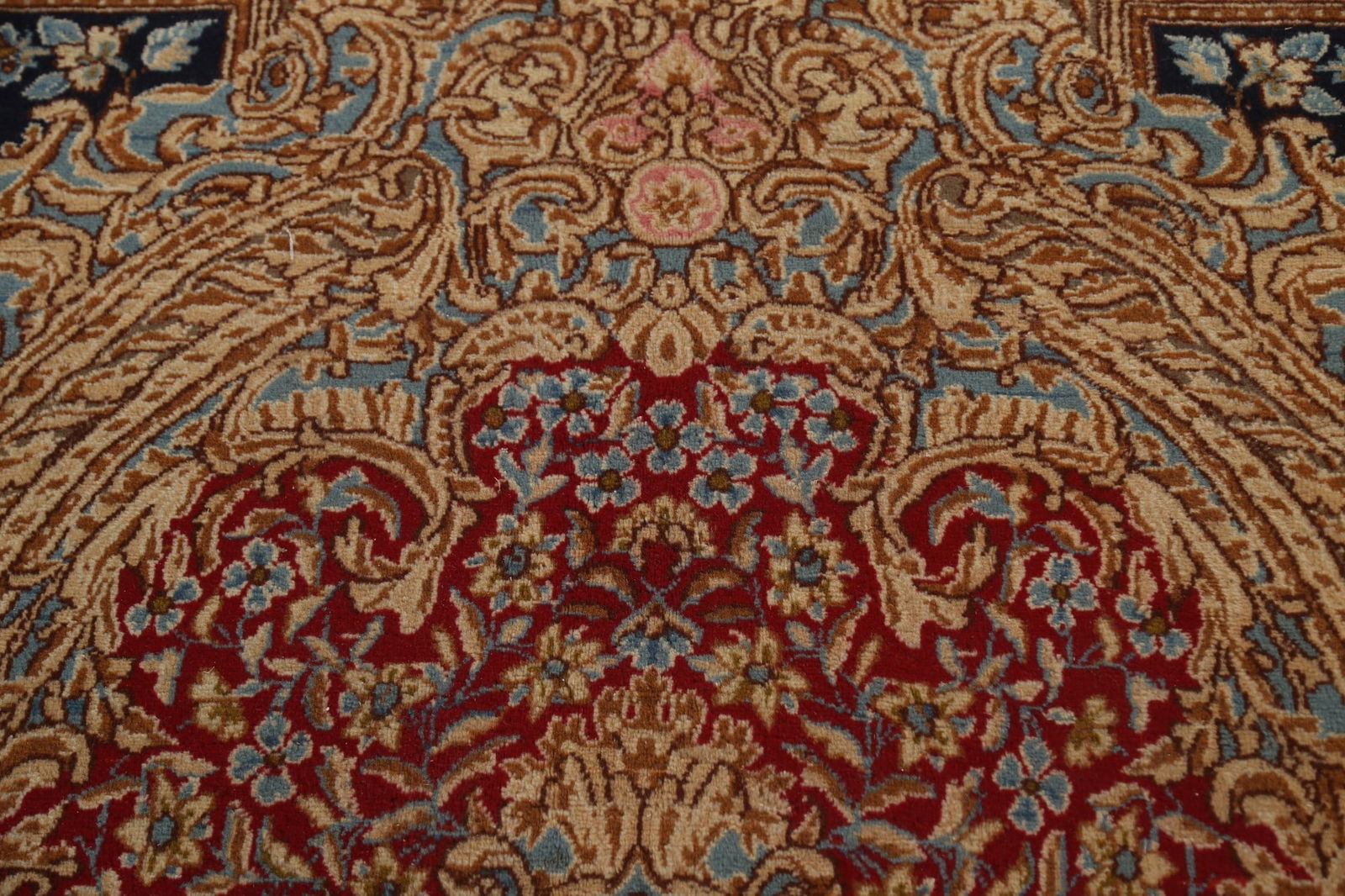 Vegetable Dye Antique Kerman Large Persian Rug 13x16 - 11