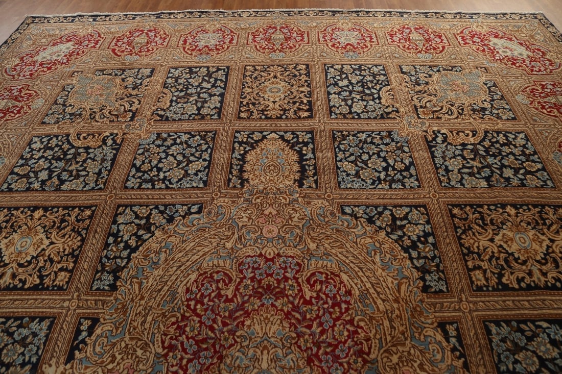 Vegetable Dye Antique Kerman Large Persian Rug 13x16 - 14