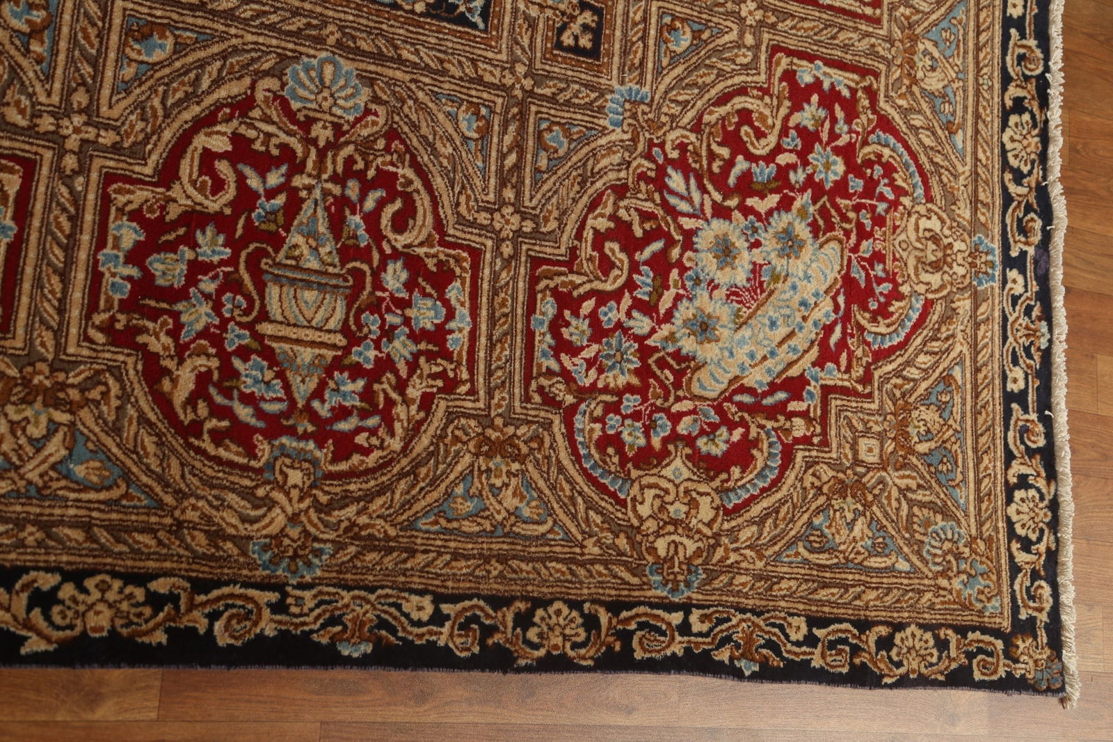 Vegetable Dye Antique Kerman Large Persian Rug 13x16 - 15