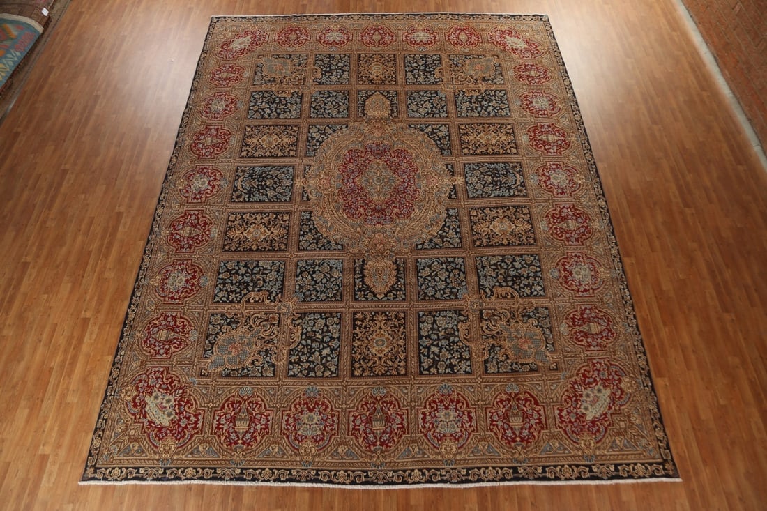 Vegetable Dye Antique Kerman Large Persian Rug 13x16 - 17