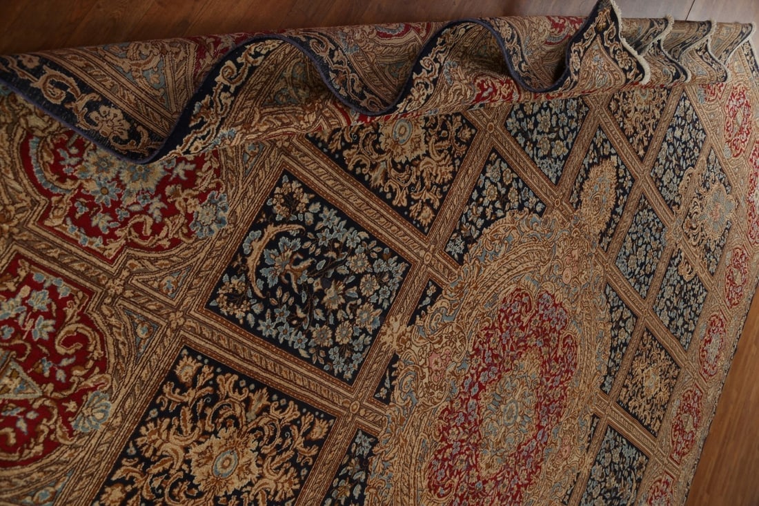 Vegetable Dye Antique Kerman Large Persian Rug 13x16 - 19