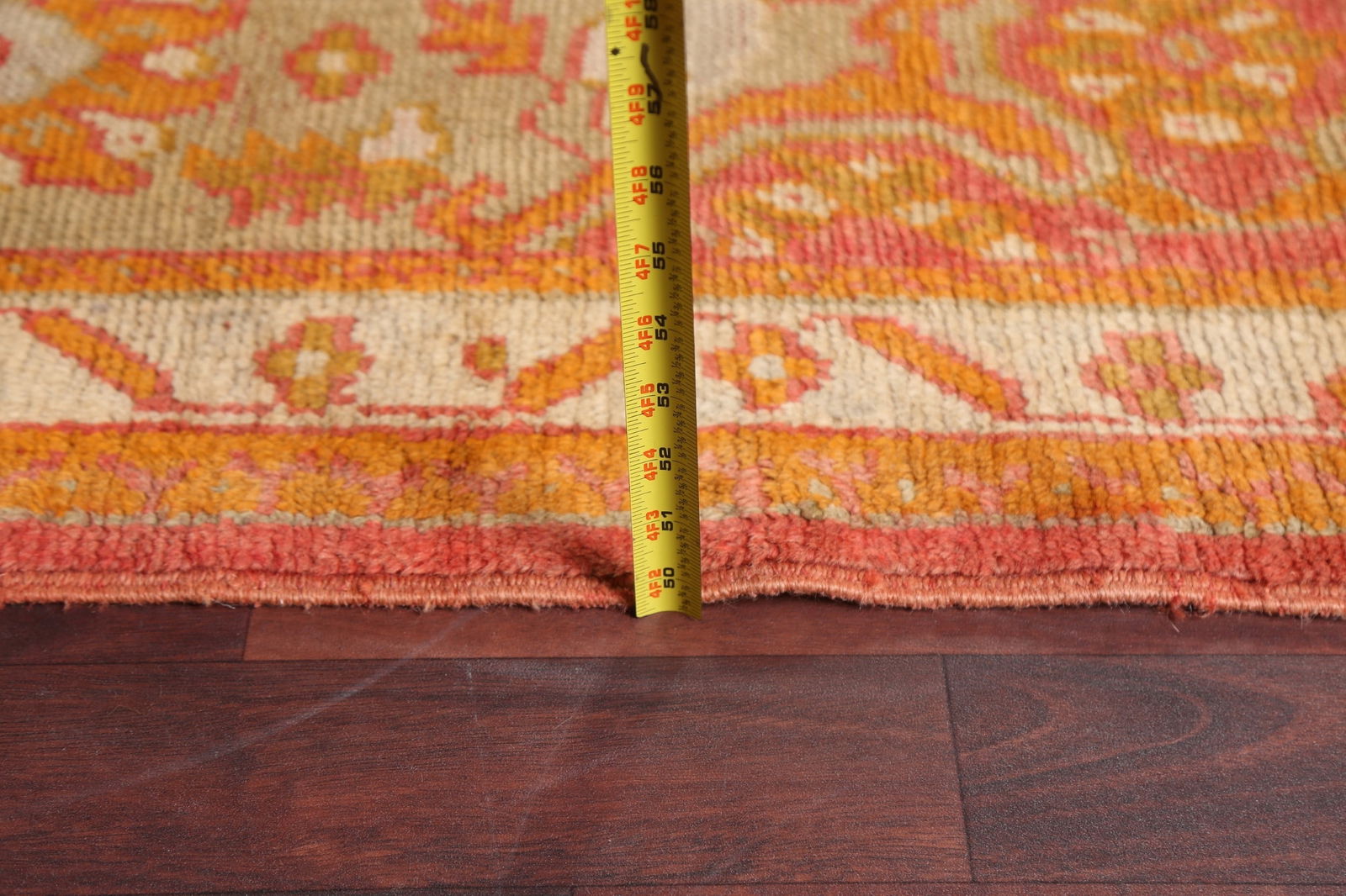 Pre-1900 Antique Oushak Handmade Turkish Rug 15x20 Vegetable Dye - 19