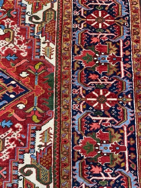 Antique Persian Heriz-4993 - 4