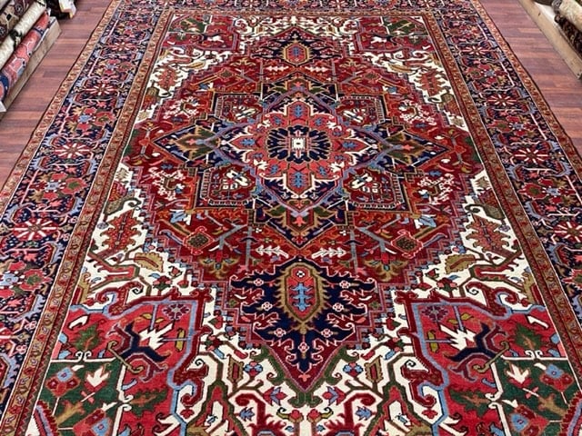 Antique Persian Heriz-4993 - 6
