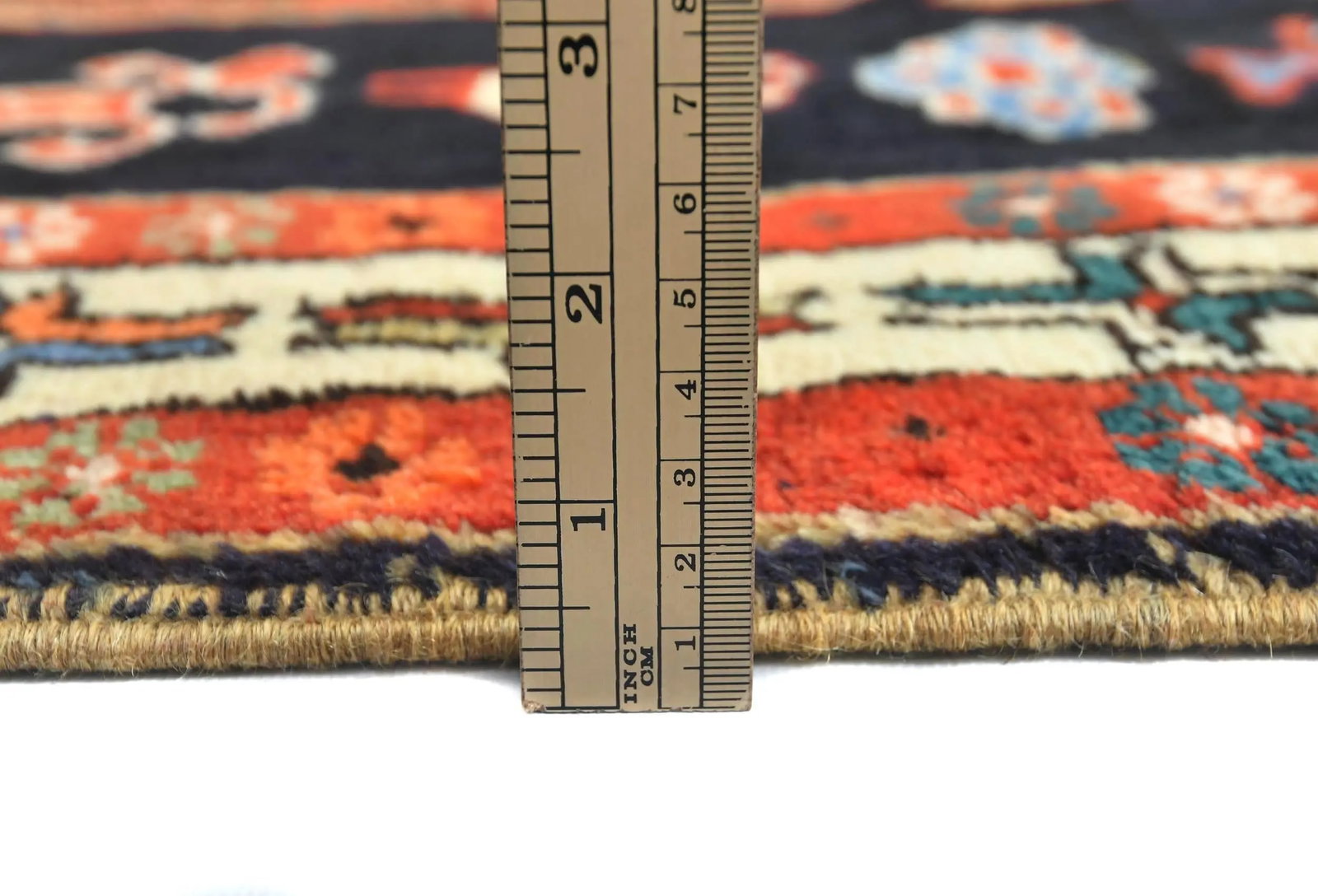 Vintage Plum Pictorial Tribal 4X10'4 Meshkin Persian Runner Rug - 10