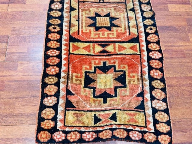 Antique Turkish Tribal Runner - 2