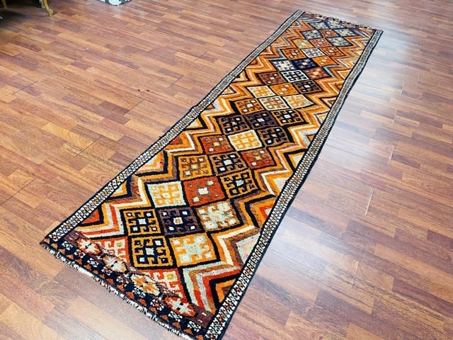 Antique Allover Design Turkish Caucasuan Runner-4879 - 7
