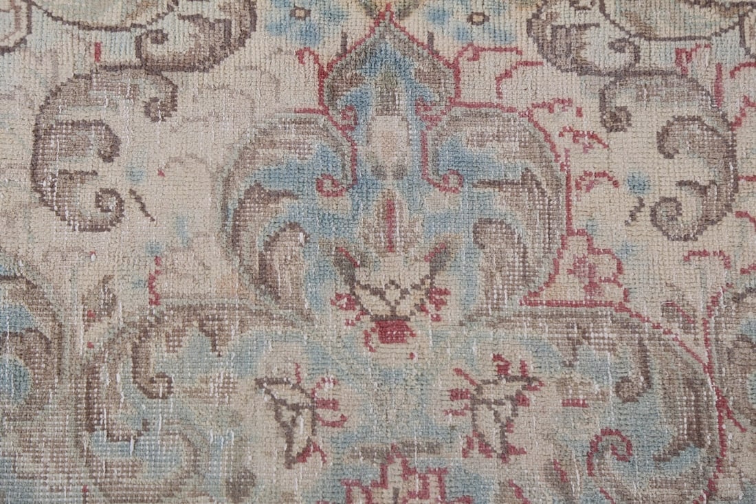 Antique Geometric Kerman Persian Area Rug 10x13 - 10