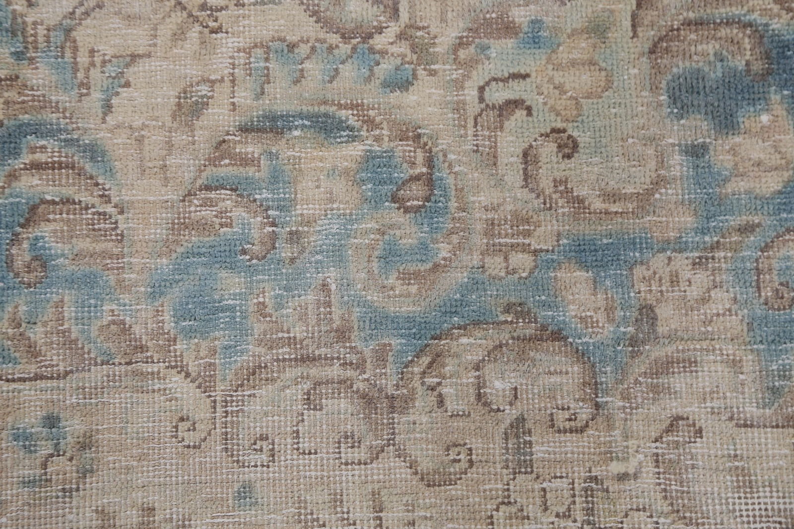 Antique Geometric Kerman Persian Area Rug 10x13 - 11