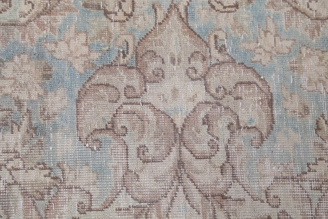 Antique Geometric Kerman Persian Area Rug 10x13 - 12