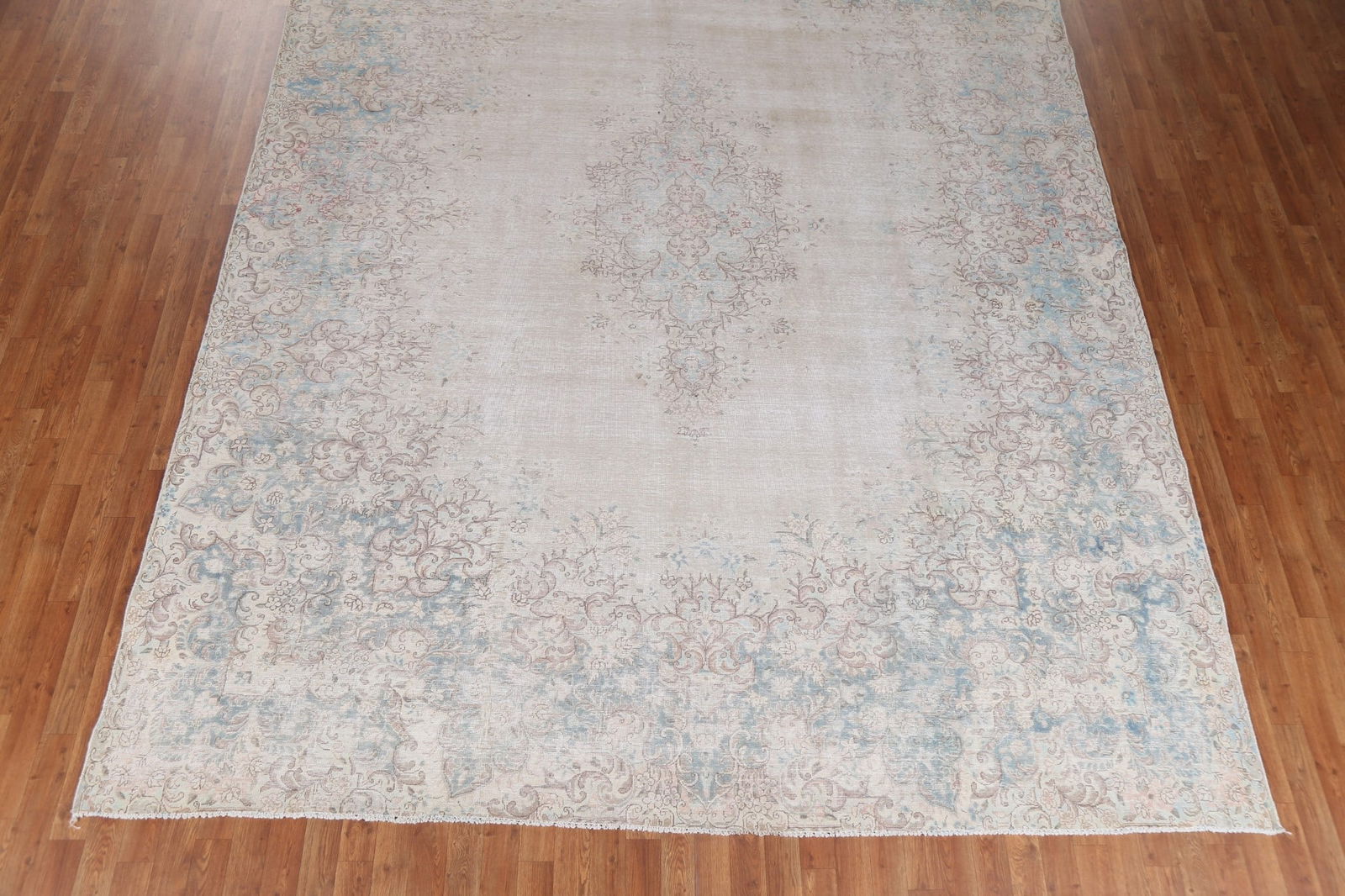 Antique Geometric Kerman Persian Area Rug 10x13 - 6