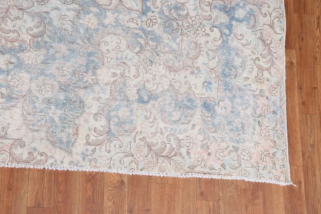 Antique Geometric Kerman Persian Area Rug 10x13 - 7