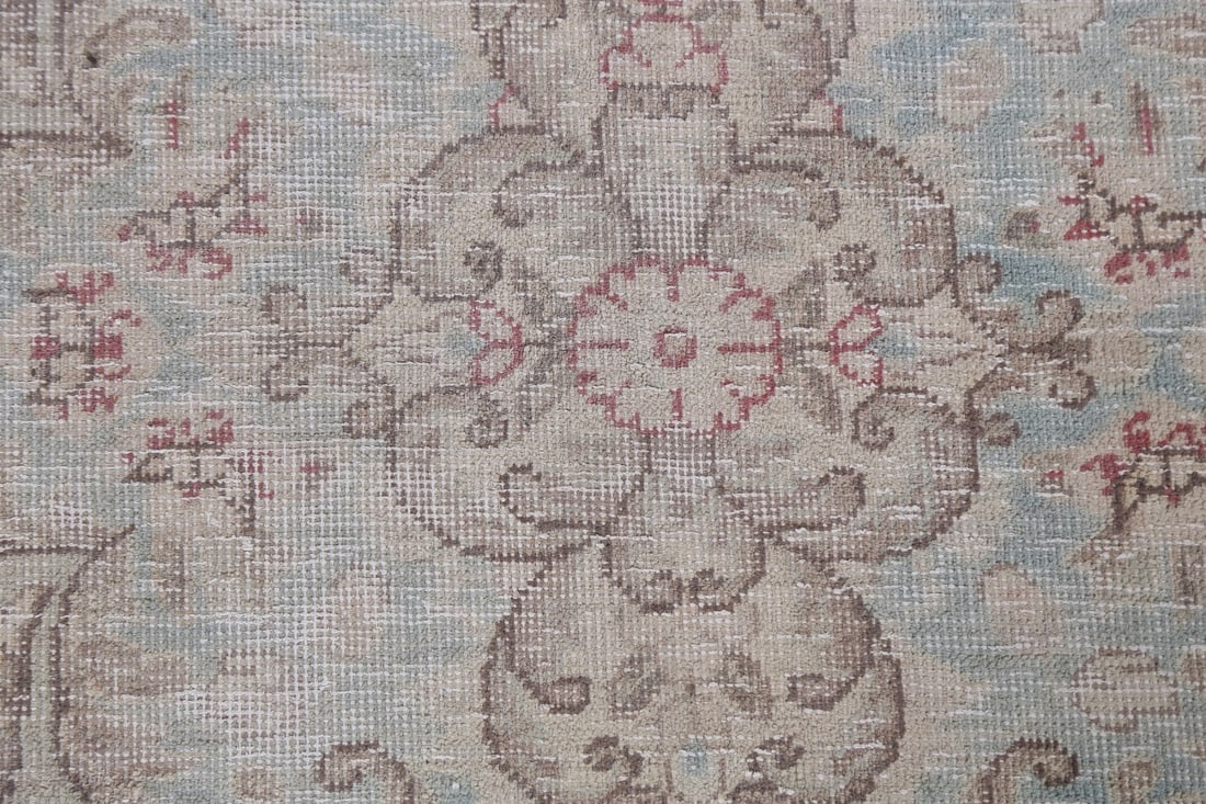 Antique Geometric Kerman Persian Area Rug 10x13 - 9