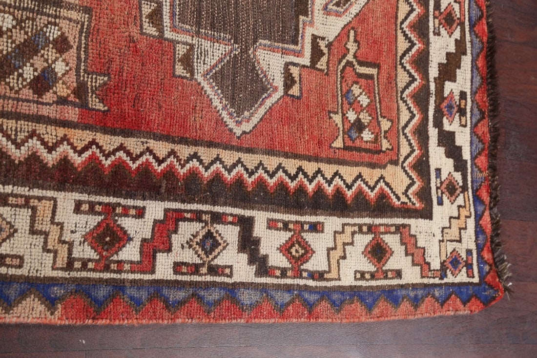 Antique Qashqai Persian Area Rug 5x9 - 14