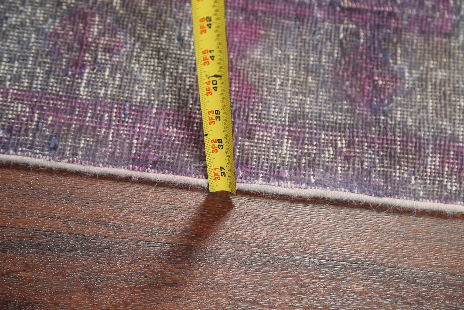 Antique Distressed Tabriz Persian Runner Rug 4x14 - 19