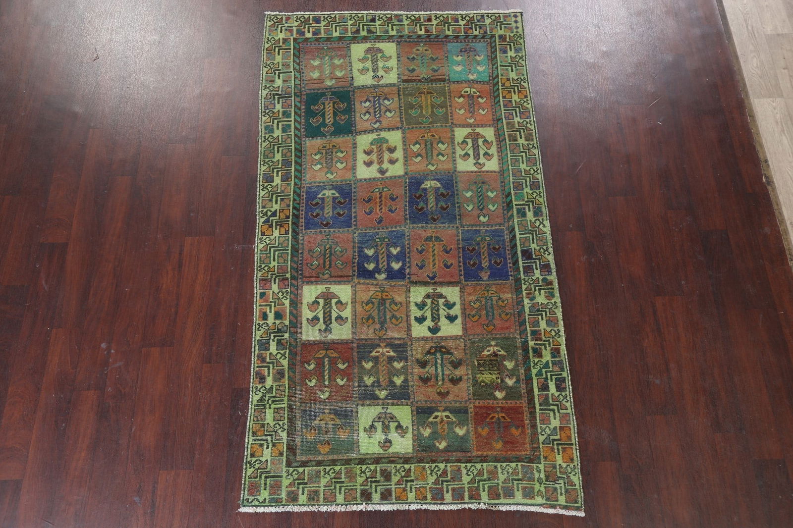 Antique Bakhtiari Persian Area Rug 4x8 - 2