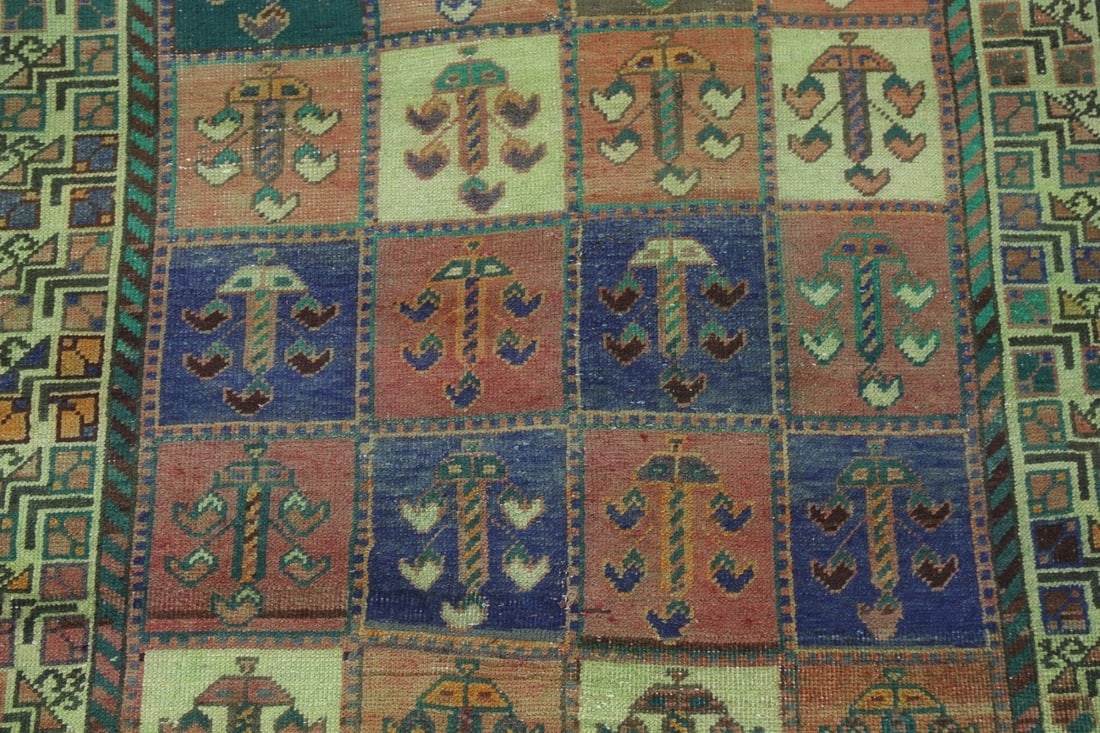 Antique Bakhtiari Persian Area Rug 4x8 - 4