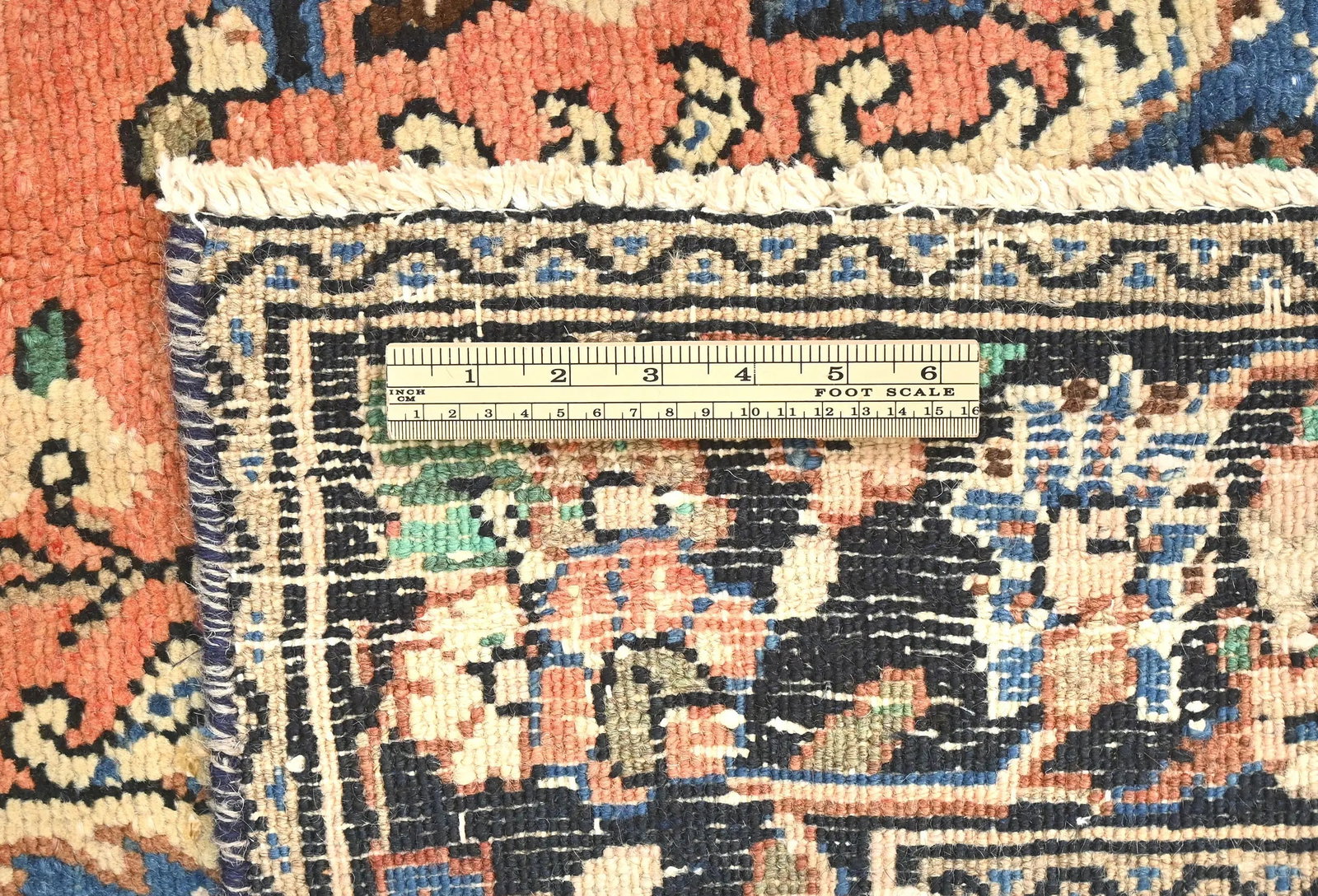 Antique Muted Floral 8X11 Distressed Vintage Oriental Rug - 10