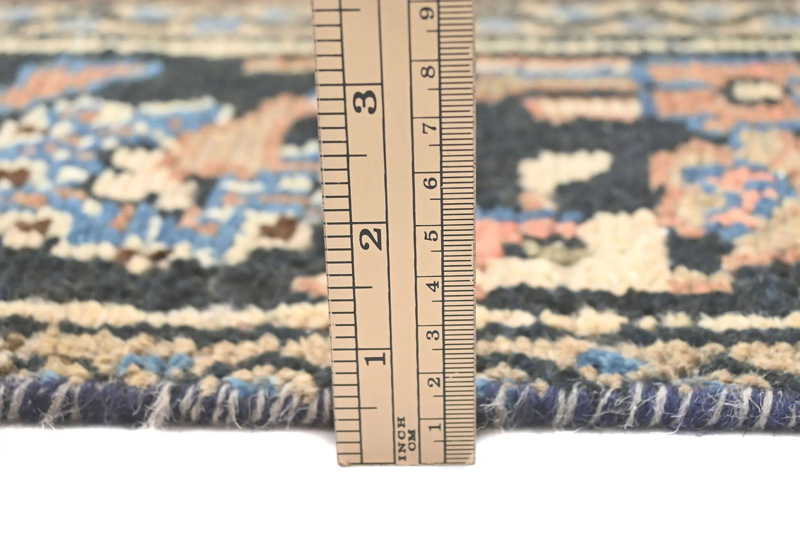 Antique Muted Floral 8X11 Distressed Vintage Oriental Rug - 9