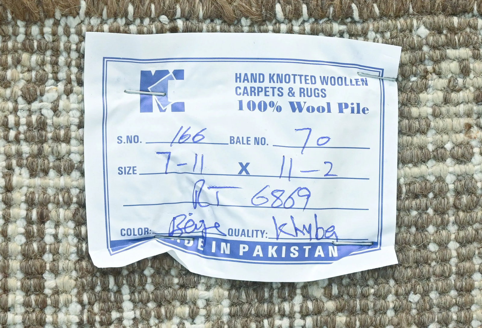 Muted Beige Floral 8X11 Distressed Vintage Oriental Rug - 13