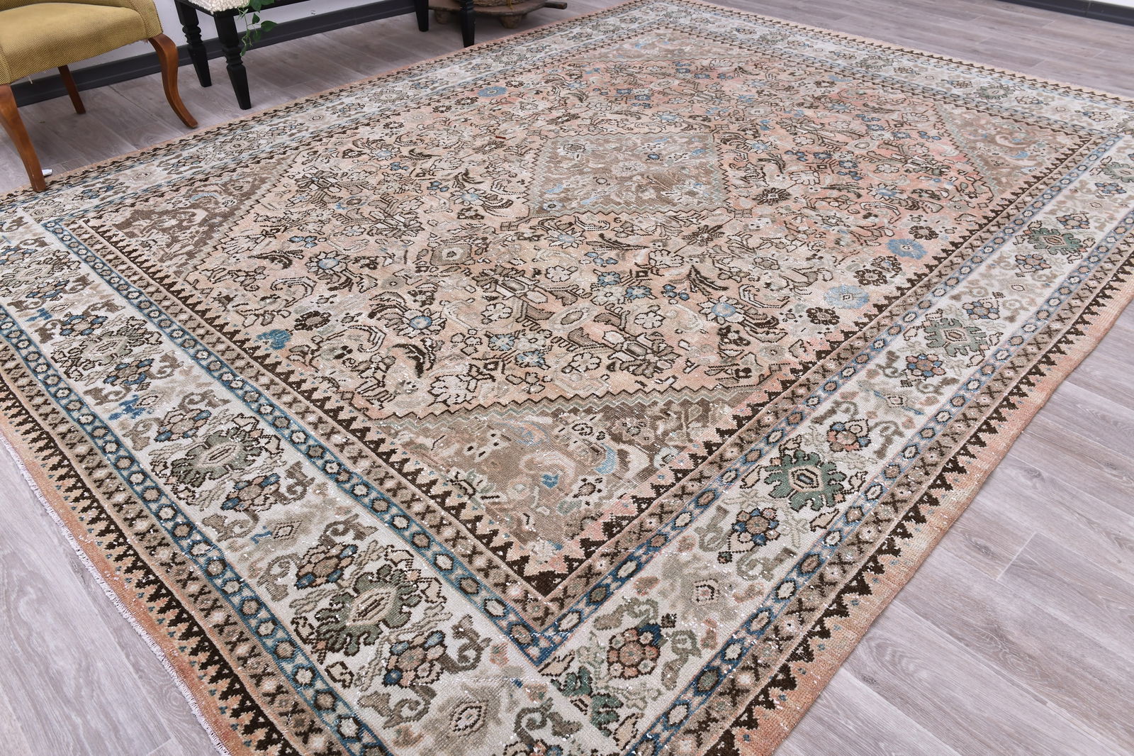 9'5'' x 12'6'' Unique Handmade Vintage Rug - 243562 - 2