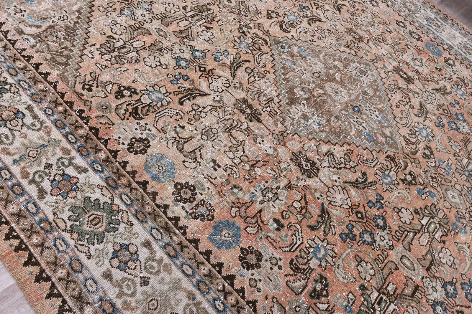 9'5'' x 12'6'' Unique Handmade Vintage Rug - 243562 - 4