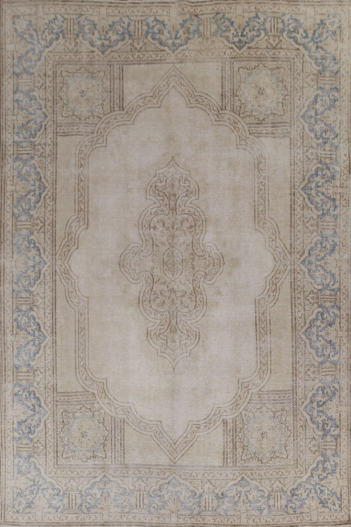 Antique Geometric bKerman Persian Area Rug 8x11 (1 of 20)