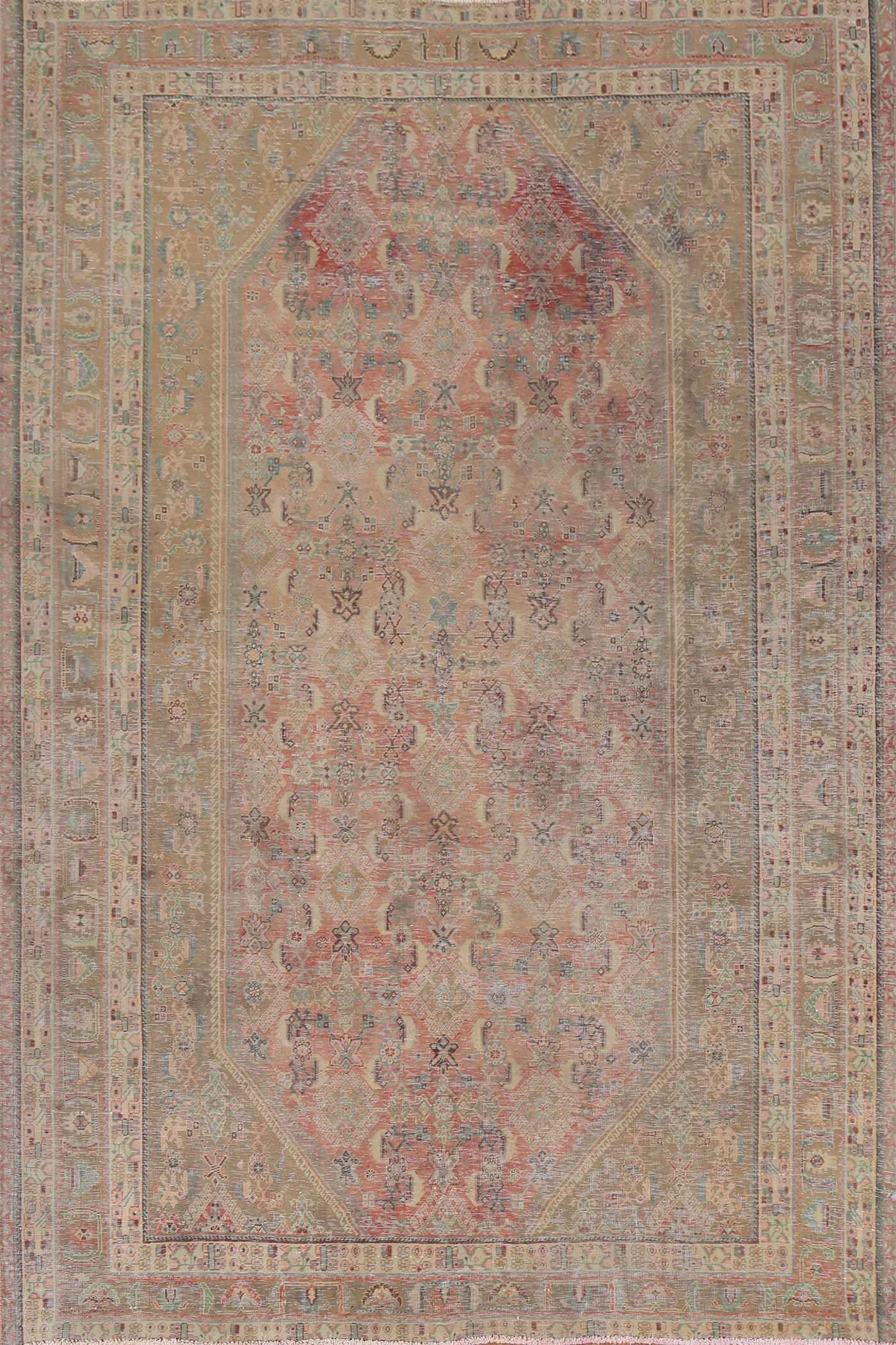 Vegetable Dye Antique Kashkoli Persian Area Rug 6x9: Title:Vegetable Dye Antique Kashkoli Persian Area Rug 6x9 Origin:A Beautiful Genuine Iran ( Persia ) Kashkoli rug is Hand Knotted by skillful weavers in Iran ( Persia ) with