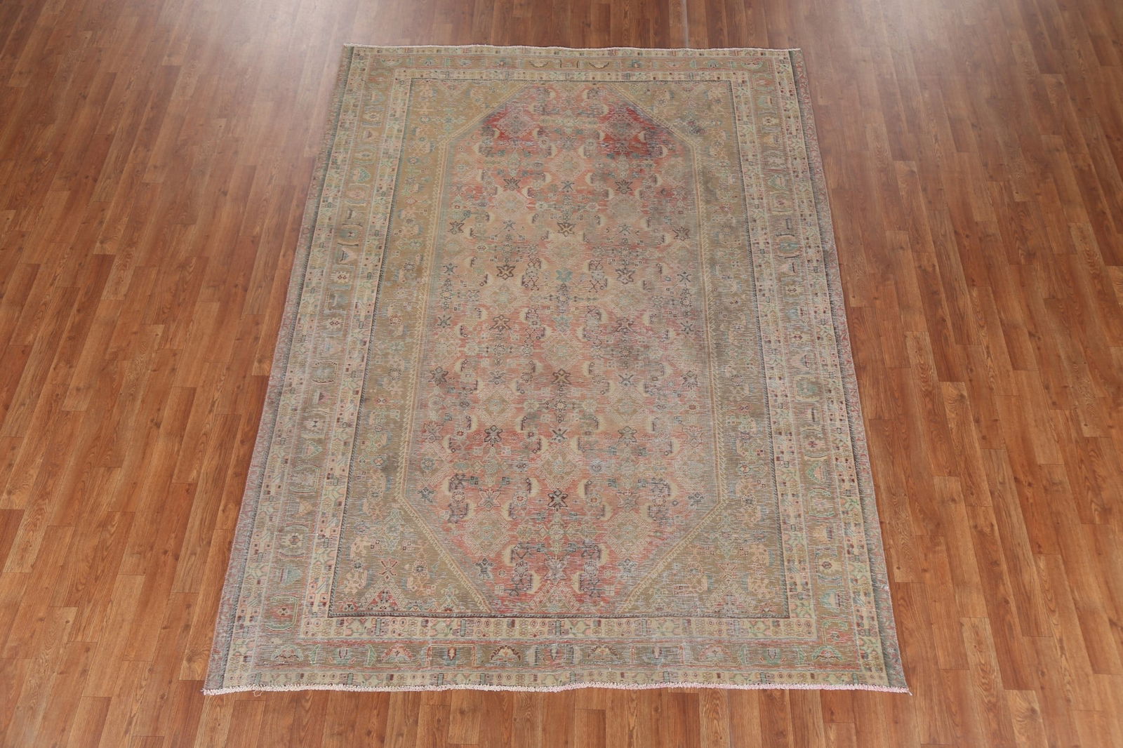 Vegetable Dye Antique Kashkoli Persian Area Rug 6x9 - 3