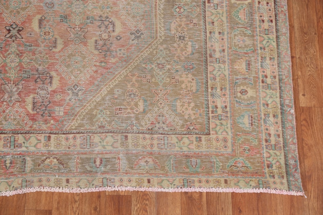 Vegetable Dye Antique Kashkoli Persian Area Rug 6x9 - 7
